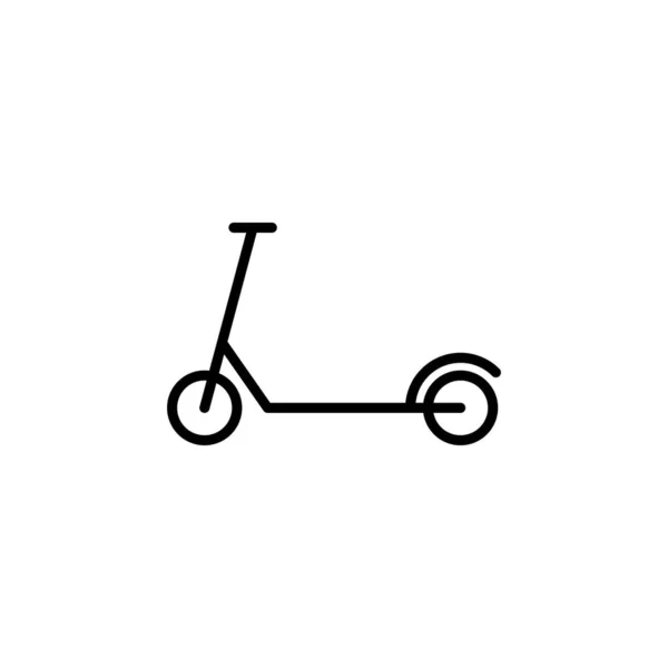 Scooter Kick Line Icon Vektor Illustration Logo Vorlage Für Viele — Stockvektor