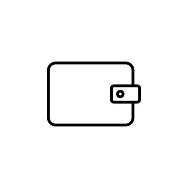 Cüzdan, Tasarruf, Para Hat Simgesi, Vektör, İllüstrasyon, Logo Şablonu. Birçok Amaç İçin Uygun.