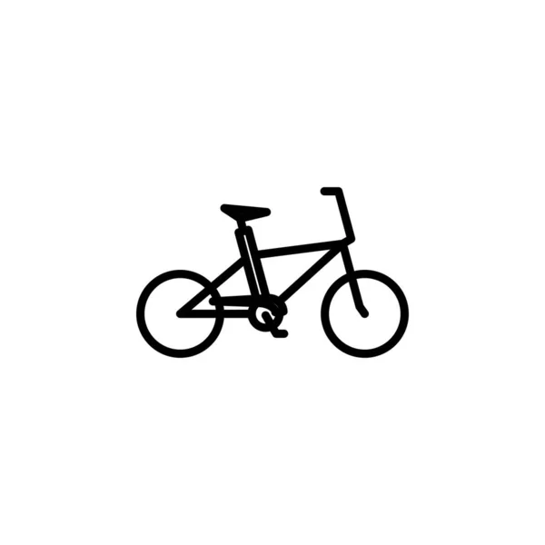 Bicicleta Icono Línea Bicicleta Vector Ilustración Plantilla Logotipo Conveniente Para — Vector de stock