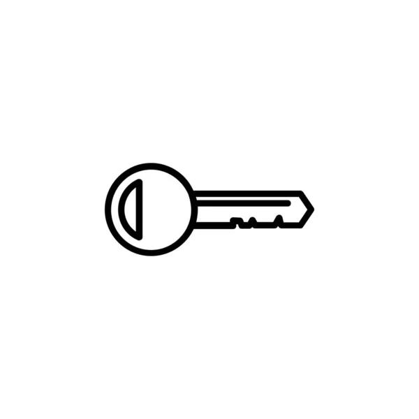 Schlüsselzeilensymbol Vektor Illustration Logovorlage Für Viele Zwecke Geeignet — Stockvektor
