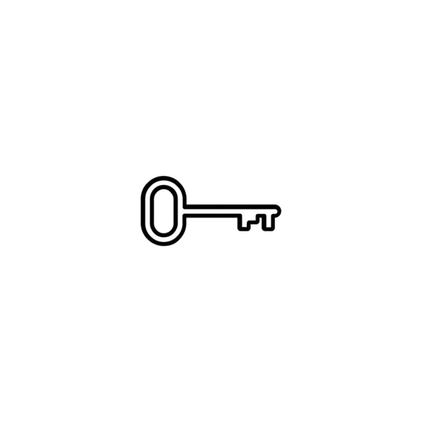 Nyckellinjeikon Vektor Illustration Logotyp Mall Lämplig För Många Ändamål — Stock vektor