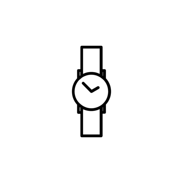 Часы Наручные Часы Часы Икона Временной Линии Вектор Иллюстрация Шаблон — стоковый вектор