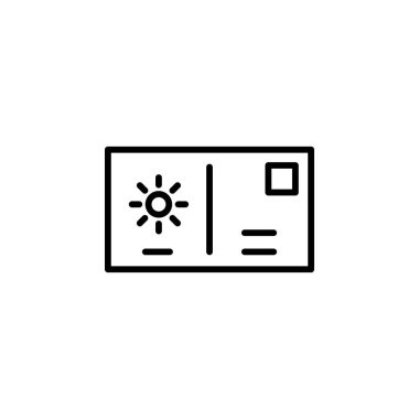 Posta, Mektup, Posta, Posta Hattı Simgesi, Vektör, Çizim, Logo Şablonu. Birçok Amaç İçin Uygun.