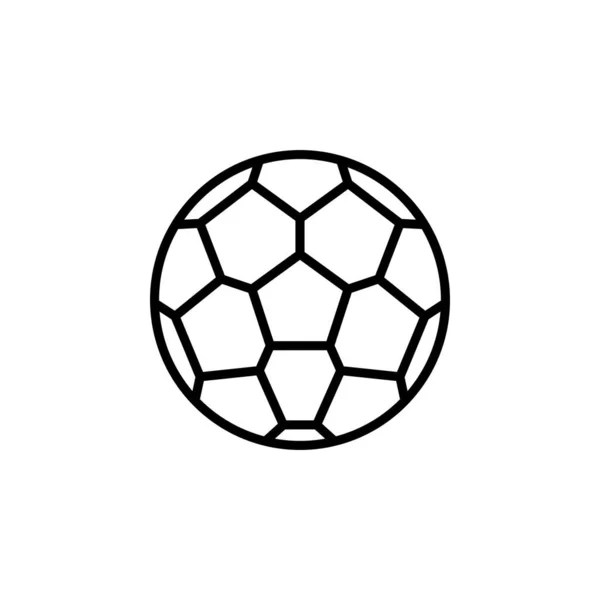 Sport Ball Game Line Icon Vector Illustration Logo Template Suitable —  Vetores de Stock