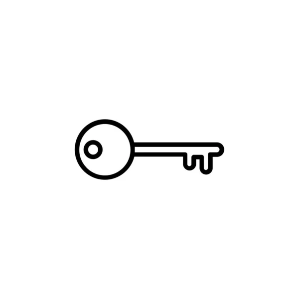 Значок Линии Ключа Вектор Иллюстрация Шаблон Логотипа Подходит Многих Целей — стоковый вектор
