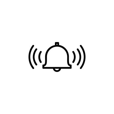 Bell, ring Line Icon, Vector, Illustration, Logo Template. Suitable For Many Purposes.