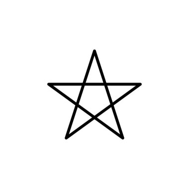 Yıldızlar, Gece Hattı Simgesi, Vektör, İllüstrasyon, Logo Şablonu. Birçok Amaç İçin Uygun.