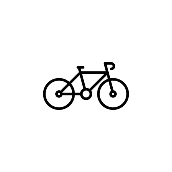 Vélo Icône Ligne Vélo Vecteur Illustration Modèle Logo Convient Nombreux — Image vectorielle