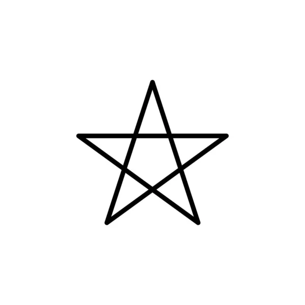 Stars Night Line Icon Vector Illustration Logo Template Придатний Багатьох — стоковий вектор