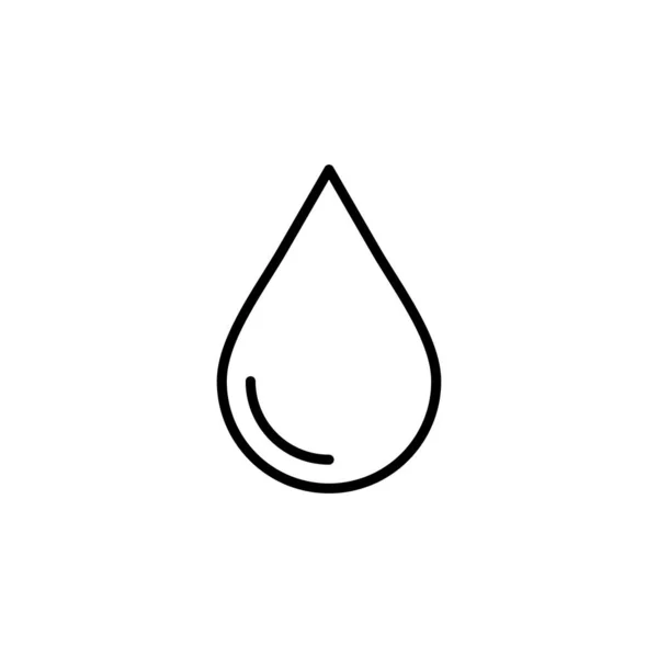 Wassertropfen Wasser Tropfen Flüssigkeits Liniensymbol Vektor Illustration Logo Vorlage Für — Stockvektor