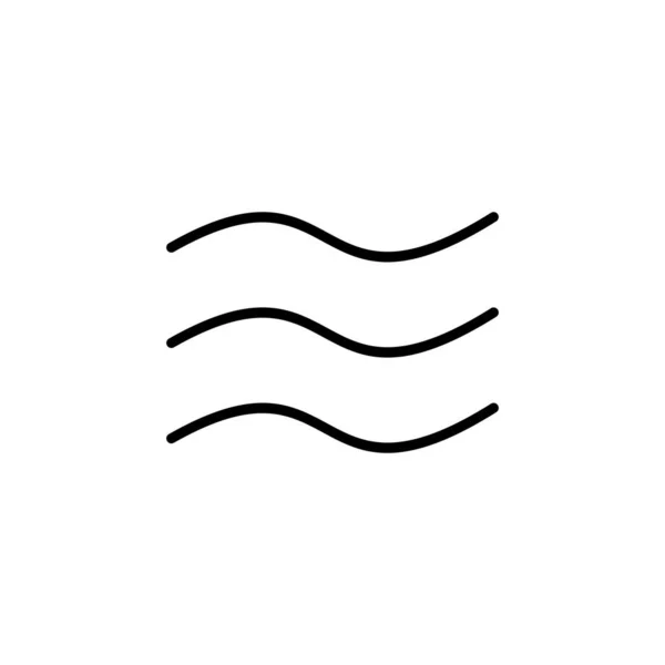 Wind Luftlinien Ikone Vektor Illustration Logo Vorlage Für Viele Zwecke — Stockvektor