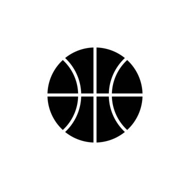 Basketball, Sport, Ball, Game Solid Icon, Vector, Illustration, Logo Template. Suitable For Many Purposes.