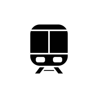 Train, Locomotive, Transport Solid Icon, Vector, Illustration, Logo Template. Suitable For Many Purposes.