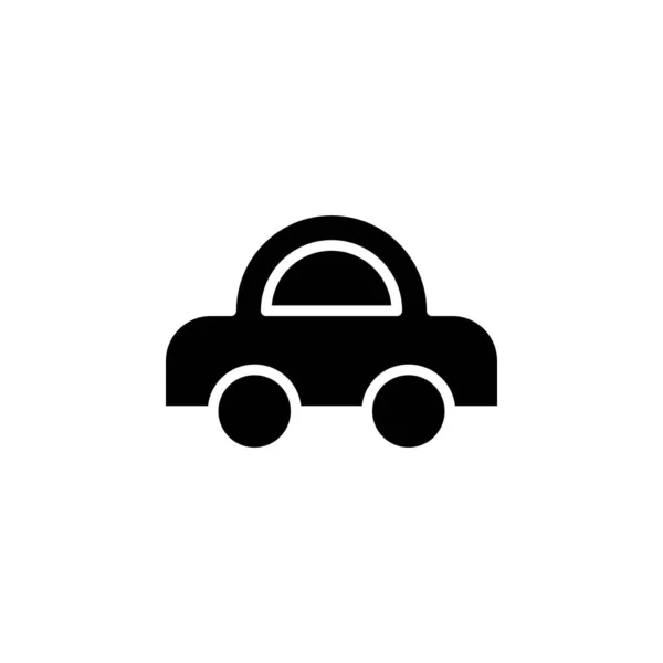 Coche Automóvil Transporte Icono Sólido Vector Ilustración Plantilla Logotipo Adecuado — Vector de stock