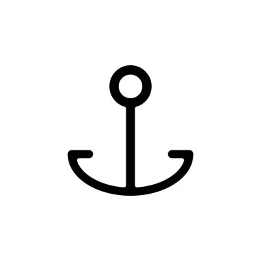 Anchor, Port Solid Icon, Vector, Illustration, Logo Şablonu. Birçok Amaç İçin Uygun.