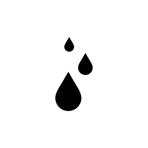 Wassertropfen Wasser Tropfen Flüssigkeits Icon Vektor Illustration Logo Vorlage Für — Stockvektor