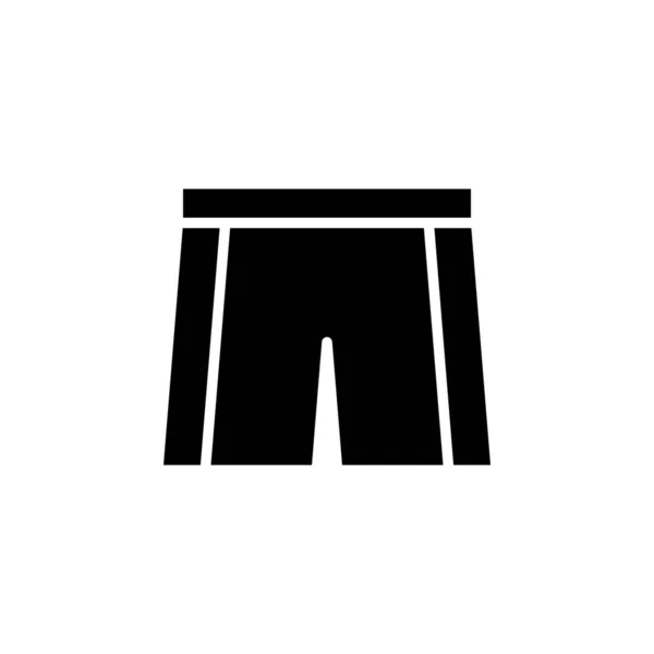 Şortlar, gündelik pantolon katı simge, vektör, illüstrasyon, logo şablonu. Birçok Amaç İçin Uygun.