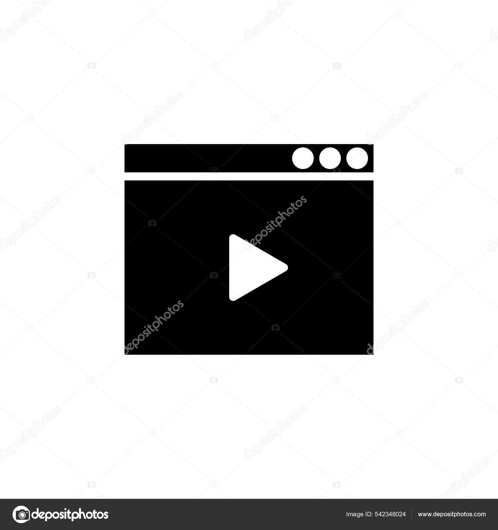 Видео Игра Фильм Игрок Иконка Вектор Ошибка Шаблон Подходит Многих.
