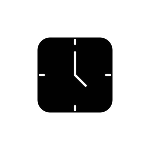 Clock Timer Time Solid Icon Vector Illustration Logo Template Suitable — Διανυσματικό Αρχείο