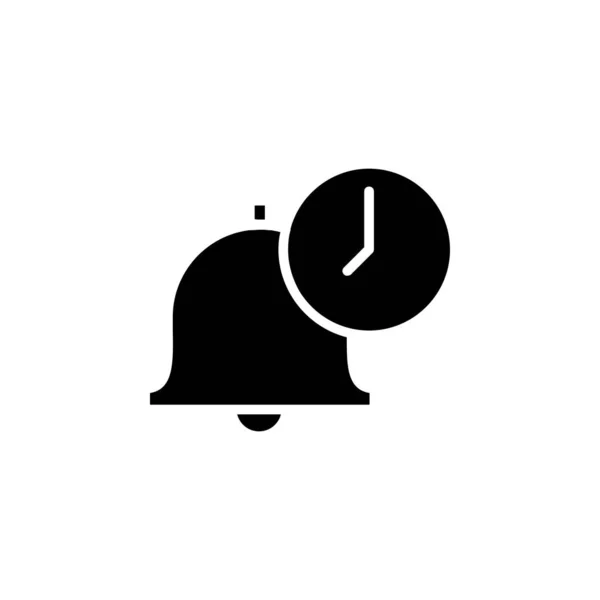 Alarm Timer Solid Icon Wektor Ilustracja Szablon Logo Nadaje Się — Wektor stockowy