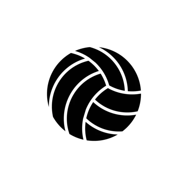 Voleibol Voleibol Juego Deporte Icono Sólido Vector Ilustración Plantilla Logotipo — Archivo Imágenes Vectoriales
