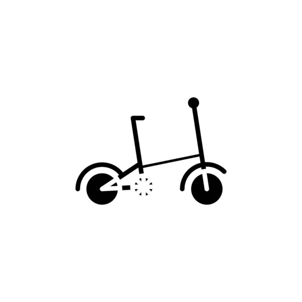 Vélo Icône Solide Vélo Vecteur Illustration Modèle Logo Convient Nombreuses — Image vectorielle