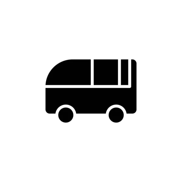 Car Automobile Transportation Solid Icon Vector Illustration Logo Template Suitable — Stock Vector