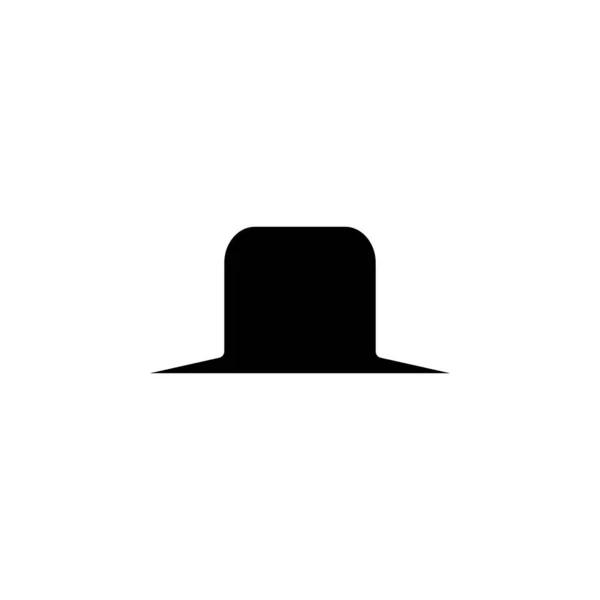 2015 Hat Accessory Fashion Solid Icon Vector Illustration Logo Template — 스톡 벡터