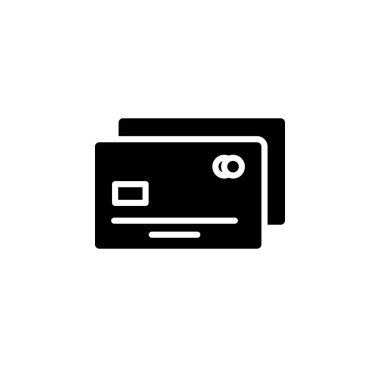 Kredi kartı, Ödeme Katı Simgesi, Vektör, İllüstrasyon, Logo Şablonu. Birçok Amaç İçin Uygun.