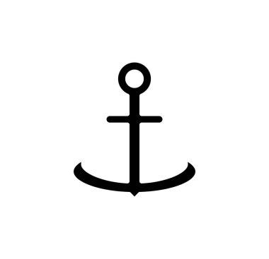 Anchor, Port Solid Icon, Vector, Illustration, Logo Şablonu. Birçok Amaç İçin Uygun.