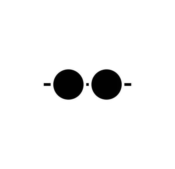 Glasögon Solglasögon Glasögon Glasögon Solid Ikon Vektor Illustration Logotypmall Lämplig — Stock vektor