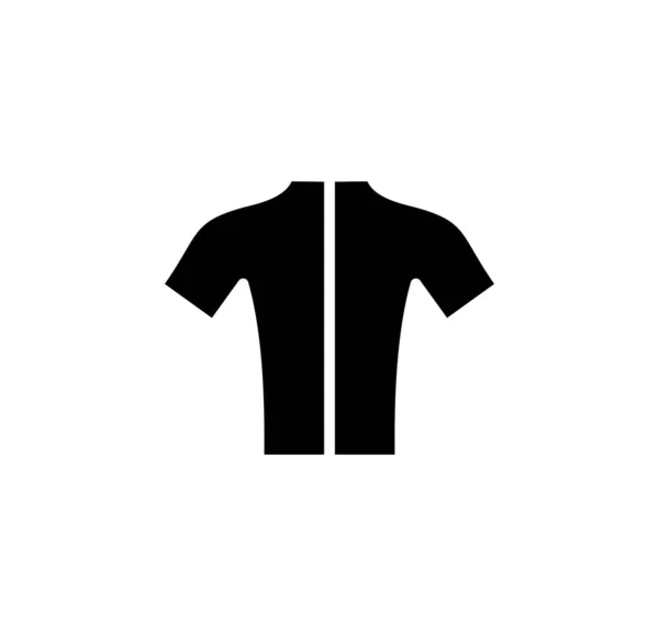 Chemise Mode Polo Vêtements Icône Solide Vecteur Illustration Modèle Logo — Image vectorielle