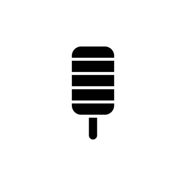 Dondurma, Tatlı Katı Simge Tanıtım Logosu Şablonu. Birçok Amaç İçin Uygun.