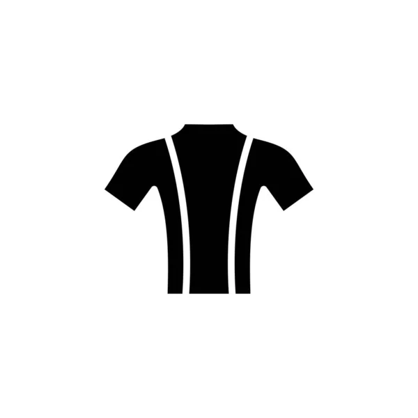 Shirt Fashion Polo Kleding Solid Icon Vector Illustratie Logo Template — Stockvector