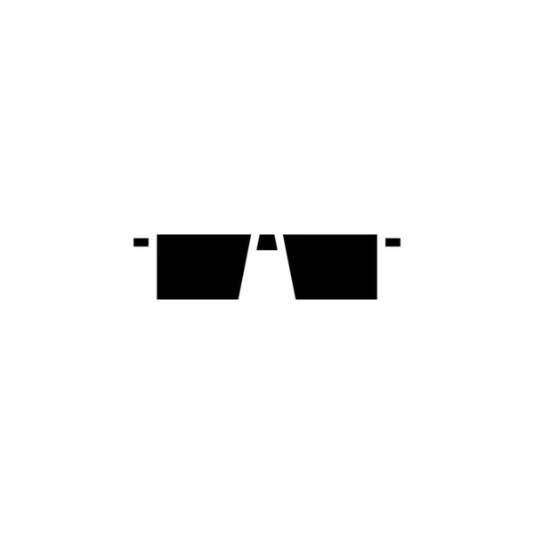 선글라스 Spectacles Solid Icon Vector Illustration Logo Template 사람들에게 적합하다 — 스톡 벡터