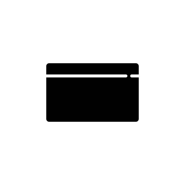 Karta Kredytowa Płatność Solid Icon Wektor Ilustracja Szablon Logo Nadaje — Wektor stockowy