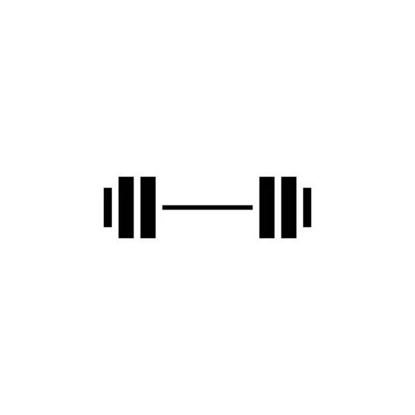 Gym Fitness Weight Solid Icon Vector Illustration Logo Template 사람들에게 — 스톡 벡터