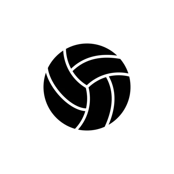 Sport Ball Spiel Solid Icon Vector Illustration Logo Template Für — Stockvektor