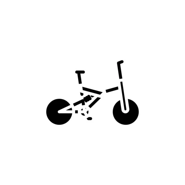 Rower Bicycle Solid Icon Wektor Ilustracja Szablon Logo Nadaje Się — Wektor stockowy