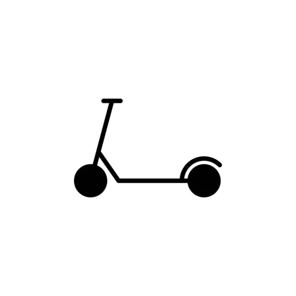 Scooter Kick Scooter Solid Icon Vector Illustration Logo Vorlage Für — Stockvektor