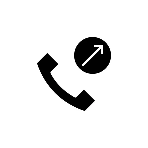 Call Centre Telepon Solid Icon Vector Illustration Logo Template Cocok - Stok Vektor