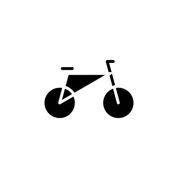 自行车 自行车实心图标矢量图解图标模板 适用于多种用途 — 图库矢量图片
