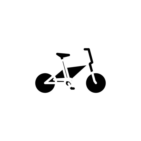 Bike Bicycle Solid Icon Vector Illustration Logo Template 사람들에게 적합하다 — 스톡 벡터
