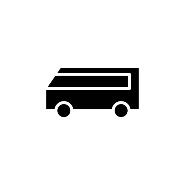 Car Automobile Transportation Solid Icon Vector Illustration Logo Template Suitable — Stock Vector