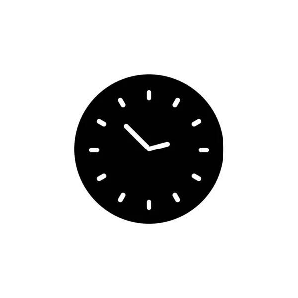 Hodiny Timer Time Solid Icon Vector Illustration Logo Template Vhodné — Stockový vektor