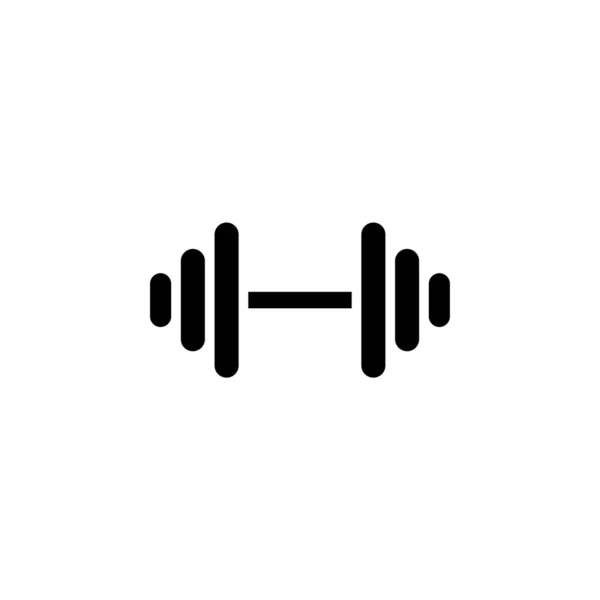 Gym Fitness Weight Solid Icon Vector Illustration Logo Template 사람들에게 — 스톡 벡터