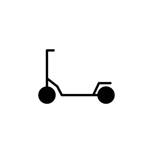 Scooter Kick Scooter Solid Icon Vector Ilustração Logo Template Adequado — Vetor de Stock