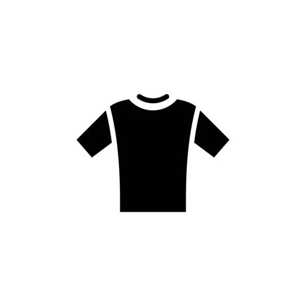 Camisa Moda Polo Roupas Solid Icon Vector Ilustração Logo Template — Vetor de Stock