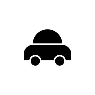 Araba, Otomobil, Taşımacılık Katı Simge Vektör Resimli Logo Şablonu. Birçok Amaç İçin Uygun.