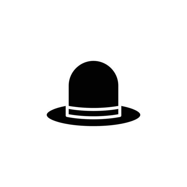 Chapeau Accessoire Modèle Logo Illustration Vectorielle Icône Solide Mode Convient — Image vectorielle